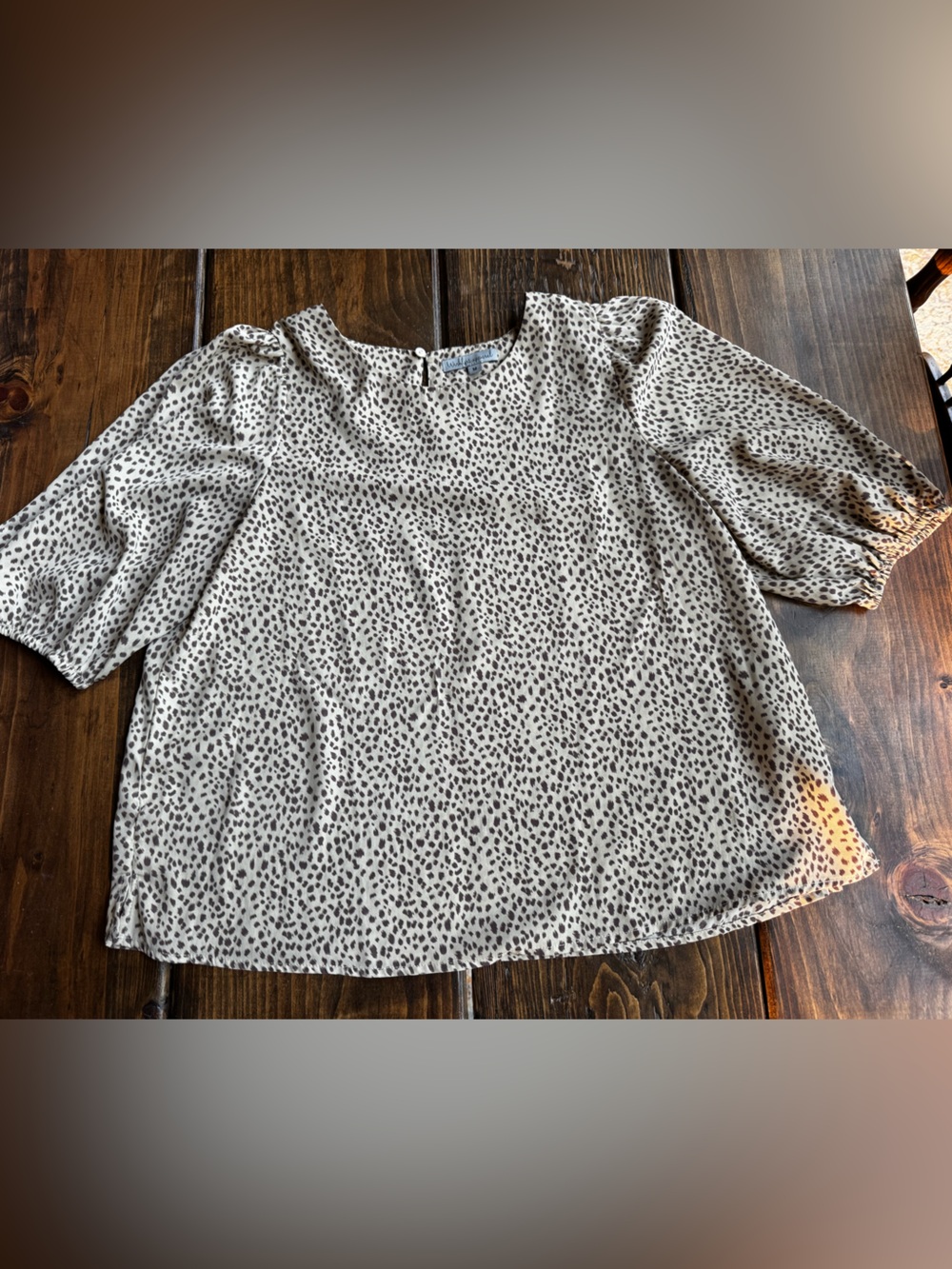 Short Puff Sleeve Blouse